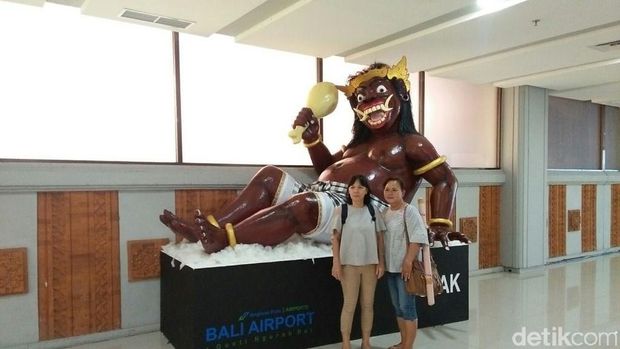5 Ogoh-ogoh Bikin Heboh Bandara Ngurah Rai Bali Jelang Nyepi