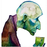 Marilyn Manson. Pria bernama asli Brian Hugh Warner ini memulai karir melukisnya sejak 1999. Pada 2002 ia berhasil memamerkan hasil lukisan cat airnya di sebuah eksibisi lukisan di Los Angeles. Foto: istimewa