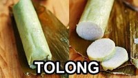 Duh, ada-ada aja ya. Lontong jadi tolong. Walau lelucon ini masuk joke receh, tetepa aja kalau ngeliat ini senyum. Dibuat dua foto lontong, satu lontong utuh yang satu lagi lontong yang sudah dipotong. Foto: Istimewa