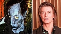 David Bowie ternyata tak melupakan ilmu semasa kuliahnya itu. Ia kerap mengaplikasikannya lewat lukisan surealisme yang bisa dilihat di website www.bowieart.com. (Dok. Ist)