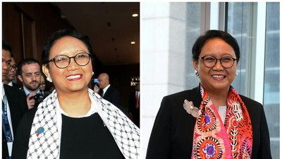 Syal Diplomasi Retno Marsudi: Palestina hingga Aborigin