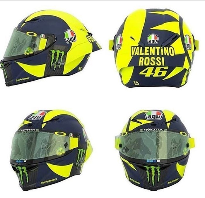 sovende Slime Bugsering Cerita di Balik Desain Baru Helm Valentino Rossi