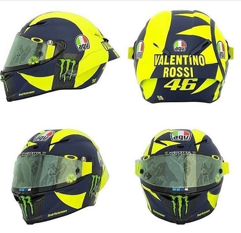 Cerita di Balik Desain Baru Helm Valentino Rossi