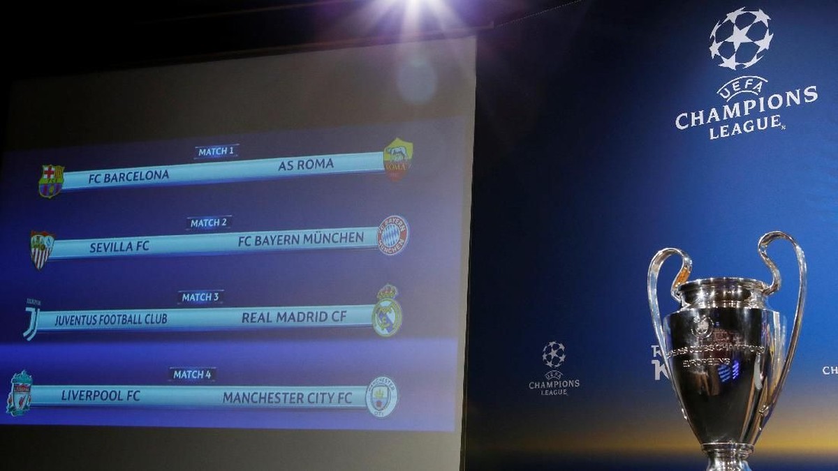 Leg pertama perempatfinal Liga Champions telah selesai dimainkan (Foto: Pierre Albouy/REUTERS)