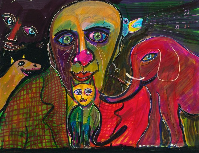 Anthony Hopkins memulai karir melukisnya sejak 13 tahun lalu berkat dukungan sang istri, Stella. Kini lukisan akriliknya laris di pasaran dengan kisaran harga USD 4000 sampai USD 80 ribu. Foto: istimewa