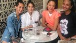 Gaya Model Dominique Diyose Saat Ngopi dan Makan Bareng Suami