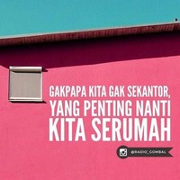 Yang terpenting nanti kita satu rumah. Foto: Instagram Radio Gombal
