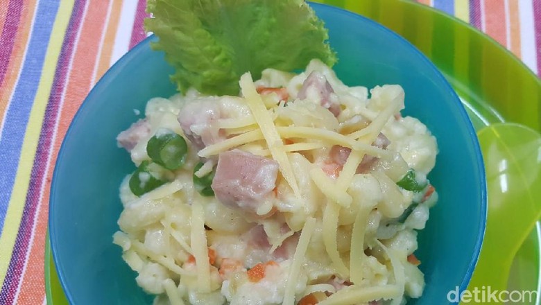 Makaroni Keju Sayuran buat Anak yang Nggak Mau Nasi/ Foto: detikfood Makaroni Keju Sayuran buat Anak yang Nggak Mau Nasi/ Foto: detikfood
