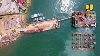 Selain itu, Jembatan Teluk Kendari juga untuk mendukung pengembangan pelabuhan Bungkutoko dan Kendari Newport yang akan menjadi pintu masuk bagi komoditas dari dan ke luar Kota Kendari. Foto: Dok. Ditjen Bina Marga Kementerian PUPR
