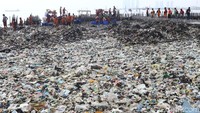  Tumpukan sampah diperkirakan akan berhasil dibersihkan dalam waktu satu minggu.