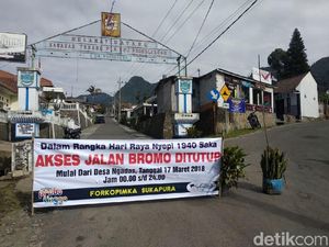 Suku Tengger Rayakan Nyepi, Akses Menuju Bromo Ditutup Total