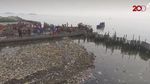 Penampakan Lautan Sampah di Teluk Jakarta dari Langit