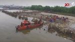 Penampakan Lautan Sampah di Teluk Jakarta dari Langit