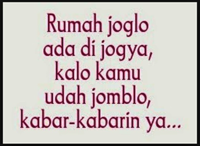 Kalau kamu sudah jomblo tolong kabari ya. Foto: Istimewa