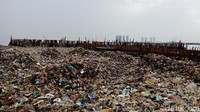 Kepala Suku Dinas LH Kepulauan Seribu Yusen Hardiman mengatakan hingga hari ketujuh petugas telah mengangkut 100 ton lebih sampah dan pekerjaan pembersihan ini sudah 90 persen dilakukan. Foto: Eva Safitri/detikcom