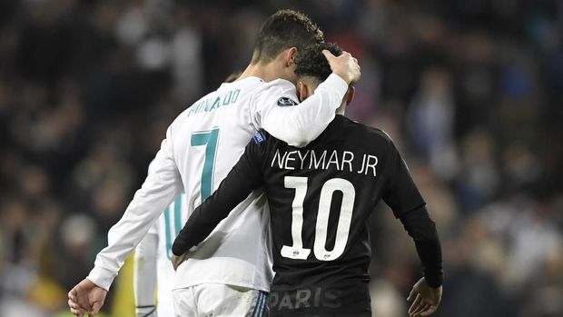 Cristiano Ronaldo dan Neymar akan bertemu di Piala Dunia 2018 sebagai lawan.