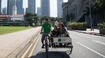 Foto: Warna-warni Becak di Singapura