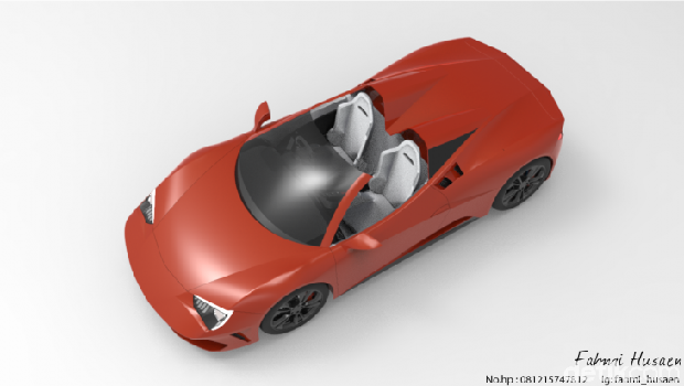 Desain mobil listrik Fahmi