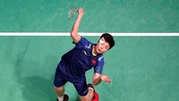 Ini Shi Yuqi (China) yang akan menghadapi LIn Dan di partai final tunggal putra. (Peter Cziborra/Reuters)