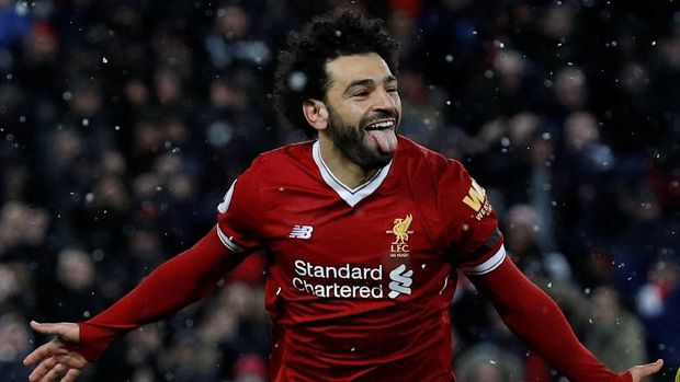 Mohamed Salah menjadi striker paling produktif musim ini di Liga Primer Inggris. (