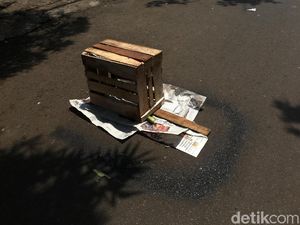 Bercak Darah Korban di Proyek Rusun Pasar Rumput Ditutup Koran