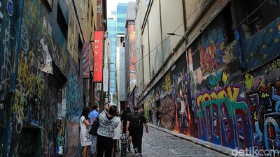 Foto: Liburan ke Melbourne, Berwisata Unik Nikmati Grafiti
