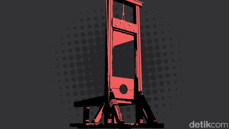 Ilustrasi guillotine (detikcom)