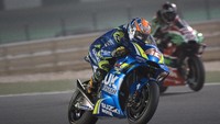 Suzuki langsung unjuk gigi setelah Alex Rins mendapatkan start keenam. Musim lalu, Rins finis di urutan sembilan. Bagaimana dengan musim ini? (Foto: Mirco Lazzari gp/Getty Images)