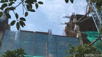 Ini proyek rusun Pasar Rumput asal besi jatuh. (Indra-detikcom)