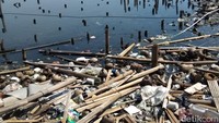 Tak hanya di Penjaringan, tumpukan sampah juga ditemukan di Marunda, Jakarta Utara. Bedanya, sampah-sampah di Marunda tak sebanyak di Penjaringan. Meski demikian, tetaplah tak sedap dipandang mata. (Foto: Yulida Medistiara/detikcom)