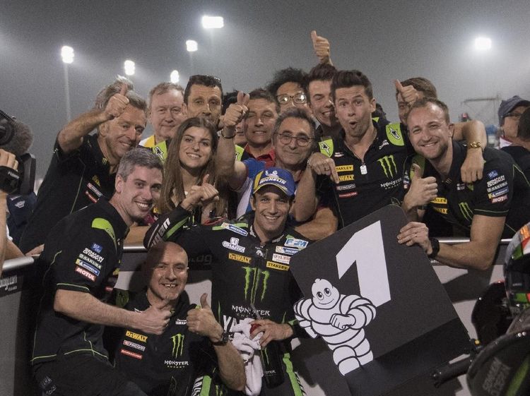 Aksi Para Pebalap di Kualifikasi MotoGP Qatar