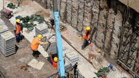 Pengerjaan diperkirakan rampung pada awal April 2018 mendatang.