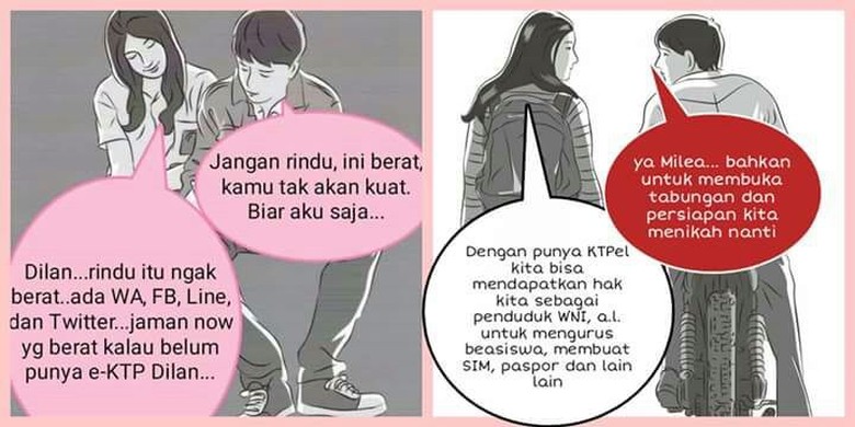 Saat Dilan dan Milea Sepakat Tak Punya e-KTP Lebih Berat dari Rindu Saat Dilan dan Milea Sepakat Tak Punya e-KTP Lebih Berat dari Rindu
