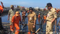 Anies tiba di Kawasan Hutan Mangrove Ecomarine, Muara Angke, Jakarta Utara pukul 14.29 WIB
