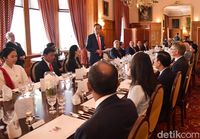 Jokowi during a speech at a luncheon by New Zealand Governor General Dame Patsy Reddy.