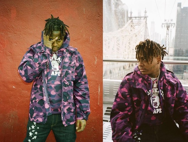 Bathing Ape atau yang sering disebut BAPE adalah brand streetwear asal Jepang yang digawangi oleh Nigo. Jaket hoodie bermotif camo dengan gambar hiu jadi item wajib untuk dimiliki musim ini dari label berlambang monyet tersebut. Foto: Ist.