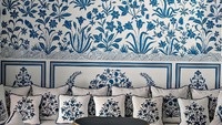 Dari motif bunga biru, hingga pola motif berwarna putih. Bar Palladio mencerminkan kepribadian Marie Anne yang menarik dan beragam. Foto: Istimewa