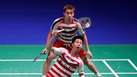 Bagi Kevin/Marcus, ini adalah final All England yang kedua setelah tahun lalu. Foto: Peter Cziborra/Action Images via Reuters