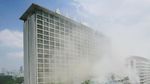 Foto Saat Manila Pavilon Hotel Terbakar