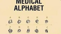 Kalau masih penasaran ingin memecahkan kode tulisan dokter, mungkin bagan ini bisa membantu. (Foto: Instagram)