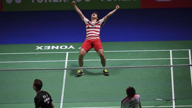 Marcus Fernaldi Gideon berhasil mempertahankan gelar All England bersama dengan Kevin Sanjaya Sukamuljo.