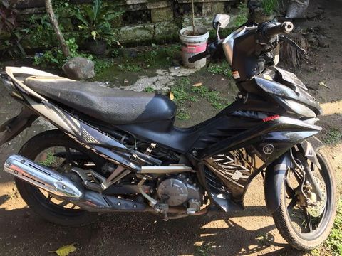 Motor yang digunakan Alvian saat terjadinya tabrakan. (Foto: Istimewa)
