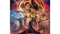 Sebuah fan art menampilkan Hawkeye mendominasi poster Infinity War. Foto: (instagram)