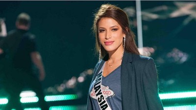 Potret Cantik Samantha Katie, Miss Malaysia yang Disebut Mirip Millendaru