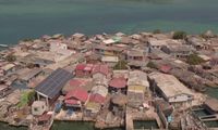 Santa Cruz del Islote yang padat rumah dan penduduknya (Natalia Guerrero/BBC Travel)