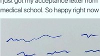 Ujian pertama masuk sekolah dokter? Bisa baca surat diterimanya dulu. (Foto: Instagram) 
