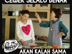 Meme Kocak Cewek Selalu Benar