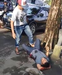 Bandar Narkoba Ditembak di Pinggir Jalan Jadi Tontonan Warga Medan