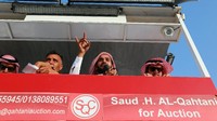 Lelang aset-aset milik miliarder Saudi, Maan al-Sanea, digelar di Dammam pada 18 Maret kemarin. Foto: REUTERS/Zuhair Al-Traifi