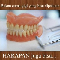 Ternyata bukan hanya gigi saja yang bisa dipalsukan. Foto: Istimewa
